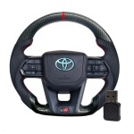 Toyota GR300 Sport Carbon Steering Wheel + Free Wired To Wireless Carplay Dongle For