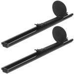 Colingmill 2 Pcs Adjustable Kayak Foot Pegs Universal Plastic Material Kayak Foot Support Black Foot Brace With Lock For Kayak B