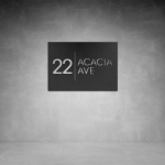 House Number D24 - 300 X 500 Matt White No