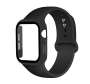 Hard Case Screen Protector & Silicone Strap Compatible With Apple Iwatch - 38MM