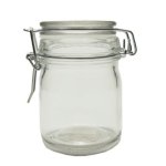 6PACK Round Cliptop Jar 10X6 Cm 190 Ml HM19902