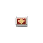Composable Classic Link Queen Of Hearts In Red Enamel