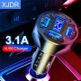 4 In 1 USB Car Charger 4 Ports Fast Charger Adapter MINI Cigarette Lighter USB And Phone Fast Charging