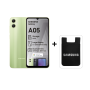 Samsung Galaxy A05 64GB LTE Dual Sim - Light Green + Card Holder