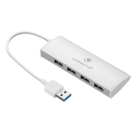 Volkanox Media Series 4-PORT USB Hub With Power Cable