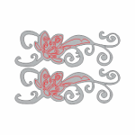 Chipboard Filigree Flower 2'S