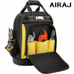 Airaj Multifunctional Backpack With Large Capacity Waterproof Plastic Bottom And Multiple Pockets Design Adjustable Shoulder Str