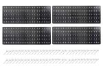 Wall-mounted Storage Panel Pegboard 100 X 30CM + 60 Hooks