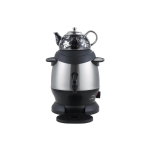 6LITRES Stainless Steel Electric Turkish Tea Kettle With Ceramic Tea Pot