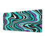 Large Size Anti-slip Lake Blue Ripple Art Gaming Mouse Pad Office Desk Mat
