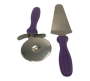 Pizza Cutter And Cake Lifter 2-PIECE Set - Purple