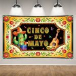 Cinco De Mayo Backdrop For Photography Mexican Banner Fiesta Party Favors Cinco De Mayo Decorations And Supplies For Home Party