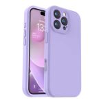 Liquid Silicone Back Case Compatible With Iphone 16 Pro - Purple