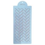 Plastic Stencil Geometric Lattice Pattern 15 X 31CM