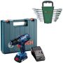 Bosch - GSB180-LI Cordless Drill With 8 Piece - Ratchet Combination Wrench Set