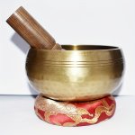 Nepal Hand Hammered Singing Bowl With Cushion Striker Sound Bowl For Mindfulness Sound Yoga Meditation Musical Chimes