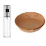 Air Fryer Paper Liner 100 Piece With Added Oil Spray Bottle