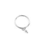 The Duo Charm Ring In Silver - K
