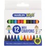 Marlin Wax Crayons 12 Crayons
