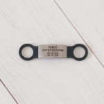 Noiseless Pet Id Tag - Small - 1.5CM W X 3CM L Black If I'm Out I'm Lost. Call My Human