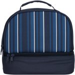 Clicks Double Decker Lunch Bag Blue Stripes