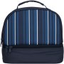 Clicks Double Decker Lunch Bag Blue Stripes