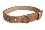Leather Dog Collar Reinforced 28 30MM X 700MM