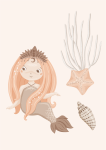 Mermaid 2" - Wall Art Print - A1