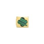 Composable Glam Link Four Leaf Clover Green