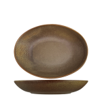 Nova Earth Mocha Oval Bowl 21.5CM