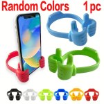1PC Thumbs-up Phone Stand Universal Flexible Smartphone Holder Portable Mobile Support For Desk & Drawer Durable Plastic Materia