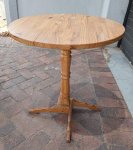 Brown Wooden Round Table