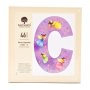 Fairies Letter C - 46 Piece Kids Alphabet Wooden Shaped Jigsaw Puzzle