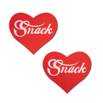 Red Snack Heart Nipple Pasties