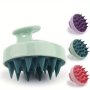 Silicone Hair Scalp Massager Brush - Manual Shampoo Scalp Massage Comb - Skin-Friendly Soft Comfortable - Exfoliates Scalp Dead Skin - No Battery Needed