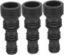 3PCS Quick Connect Garden Hose Fittings Plastic Hose Connectors For Garden