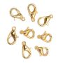 Gold Lobster Claw Clasps 0.5X0.2IN Zinc Alloy