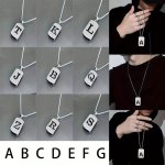 1PC Hip Hop Trendy Retro Hollow Out Letter Pendant Necklace Adjustable O-chain Necklace For Men Suitable For Daily Party