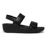 Lulu Adjustable Leather Backstrap Sandal - All Black - 8