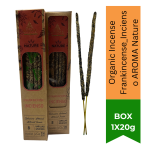 Organic Incense Frankincense_incienso Nature - 8 Sticks 1H Duration - 12 X 20G Box