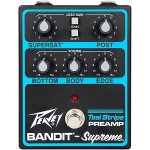 Peavey Bandit Supreme Teal Stripe Preamp Pedal Black And Teal