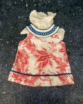 3M La Coqueta White And Red Floral Dress