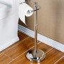 Free Standing Stainless Steel Toilet Paper Holder Kitchen Bathroom Hotel Paper Rack Creative Simple Mobility Roll Holder-a 18X18X66CM 7X7X26INCH