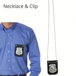 1PC Special Police Badge Necklace & Clip Set 925 Silver Plated Zinc Alloy Costume Accessory For Cosplay & Dress-up Age 14+