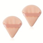 2PCS Soft And Reusable Triangle Powder Puffs For Perfect Makeup Application - Ideal For Beginners And Professional Artists
