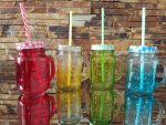 Set Of 4 Mason Jars Colourful
