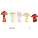 Mushroom Glass Planter Terrarium MINI Vase Hydroponic Flowers Plants Indoor