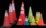 Pioneer Traffic Plastic Post With Rubber Base 1.1M New