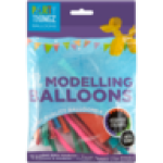 Assorted Modelling Balloons With Pump 12-PACK
