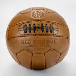 Old School Light Brown Soccer Ball - One Size